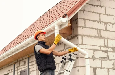 Pose et remplacement de gouttières à Houdelmont